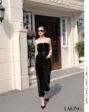  Black Velvet Jumpsuit Jumpsuit dài đen nhung + BELT ĐEN J232 