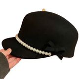  Urban Pearl Hat Nón Đen Viền Ngọc Trai P254 