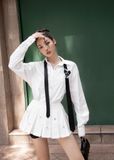  VÁY TRẮNG TRÁI TIM S7063 