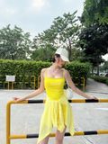  ĐẦM THUN HAI DÂY D7243 