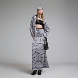  TIME MONOGRAM LONGSKIRT VÁY XÁM S723V1 