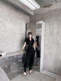  Soft Arc Jersey Joggers QUẦN ĐEN LAI BO NẮP TÚI Q9032 
