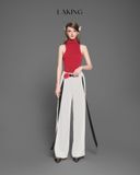  Áo Đỏ Thun Nhũ Sát Nách Cổ Cao A11144 