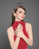  Áo Đỏ Thun Nhũ Sát Nách Cổ Cao A11144 