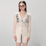  FLOWER LACE CREAM VEST A11361 ÁO VEST KEM REN A11361 