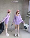  ĐẦM THUN HAI DÂY D7243 