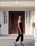  Black Velvet Jumpsuit Jumpsuit dài đen nhung + BELT ĐEN J232 