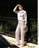  QUẦN XÁM LỤA DÀI Ash Trousers - Q9654 