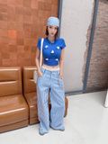  ÁO XANH THUN COBAN TN+ 2 TIM XANH + 3 TIM TRẮNG A93816 