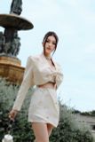  VÁY KEM TARTA XẾP LY ĐÍNH NƠ S391V2 