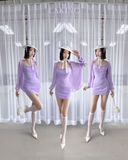  ĐẦM THUN HAI DÂY D7243 