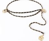  Belt 2 dây xích gold hoa trà P146 