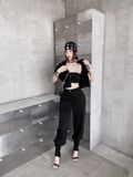  Soft Arc Jersey Joggers QUẦN ĐEN LAI BO NẮP TÚI Q9032 