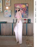  QUẦN HỒNG Blush Stripe Pants Q9516 