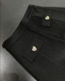  VÁY ĐEN NGẮN TRÁI TIM VÀNG HEART V248 