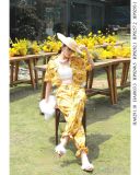  ÁO VÀNG SƠMI TAY NGẮN CROPTOP Tropic Harvest  A29110 