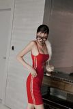  ÁO ĐỎ THUN HAI DÂY NGỰA BẠC  Red Silver Horse Tank   A96113 