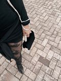  FEATHER BLACK DRESS ĐẦM ĐEN D7972 