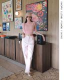  QUẦN HỒNG Blush Stripe Pants Q9516 