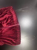  Burgundy Velvet Curve Jumpsuit JUM DÀI ĐỎ NHUNG +BELT ĐỎ  J231 
