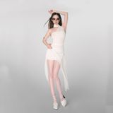  White mesh dress ĐẦM TRẮNG D7123 