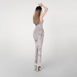  Grey mesh dress ĐẦM XÁM LƯỚI D7321 