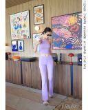  QUẦN TÍM DÀI ỐNG LOE Violet Flow Pants – Q95910 