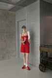  Red Silver Line Shorts Quần Lửng Đỏ Viền Bạc Ánh Kim Q11111 