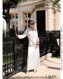  VÁY TRẮNG DÀI LỤA Ivory Flow Skirt   S723V2 