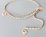  Belt 2 dây xích gold hoa trà P146 