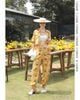  QUẦN VÀNG DÀI NHÚN EO Tropic Harvest  S157Q4 