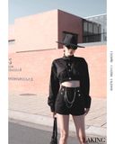  ÁO ĐEN TD CROPTOP SHADOW A2763 