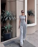  Greyline WideLeg Pleated Pants QUẦN THUN XÁM XẾP LY THẮT NƠ Q1921 