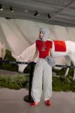  Silver Stripe Barrel Trousers QUẦN XÁM DÀI SỌC TRẮNG + XÍCH BẠC  Q9643 