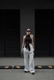  QUẦN TRẮNG DÀI DÂY RÚT ORIGAMI WAIST PANTS    -    S705Q1 