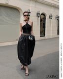  VÁY ĐEN DÀI BỒNG Black Balloon Skirt -  V952 