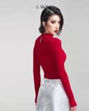  VÁY DA BẠC LƯNG THẤP KHÓA KÉO S592V2 