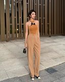  QUẦN NÂU DÀI XẾP LY Q18711 