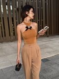  QUẦN NÂU DÀI XẾP LY Q18711 