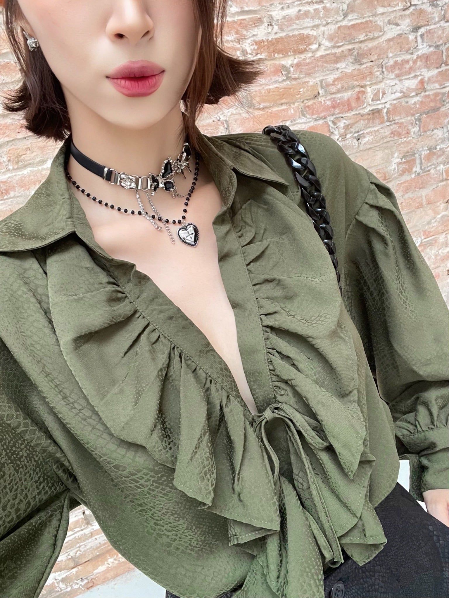  DÂY CHUYỀN ĐEN BƯỚM NGỌC TRAI P215 