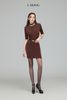  SPARKLING BROWN DRESS ĐẦM NÂU D8201 