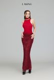  SPARKLING RED LONG SKIRT VÁY ĐỎ S743V2 
