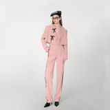  Pink Pants With Black Lines Quần Hồng Kaki Q1879 
