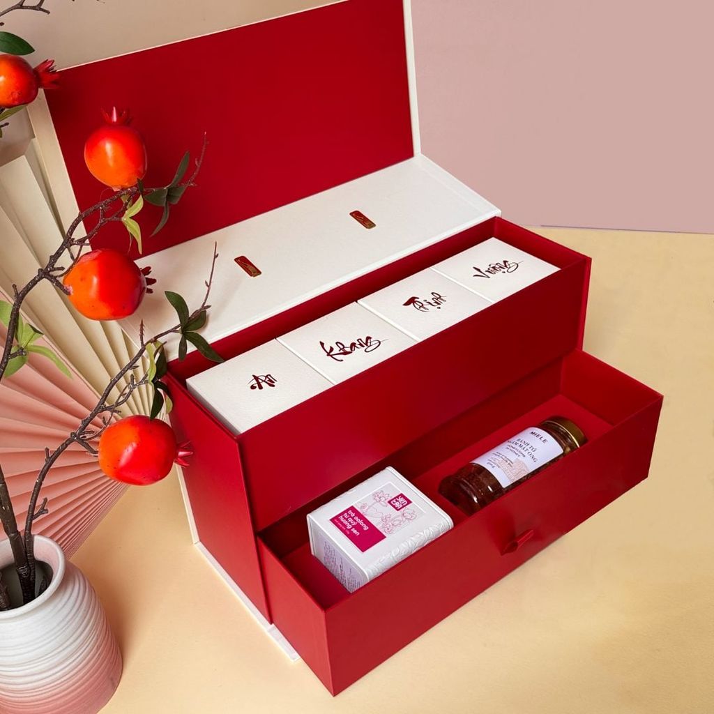 Hộp Quà Tết Vượng Phát 2 – Quà Tết sức khỏe dưới 1 triệu cho doanh nghiệp