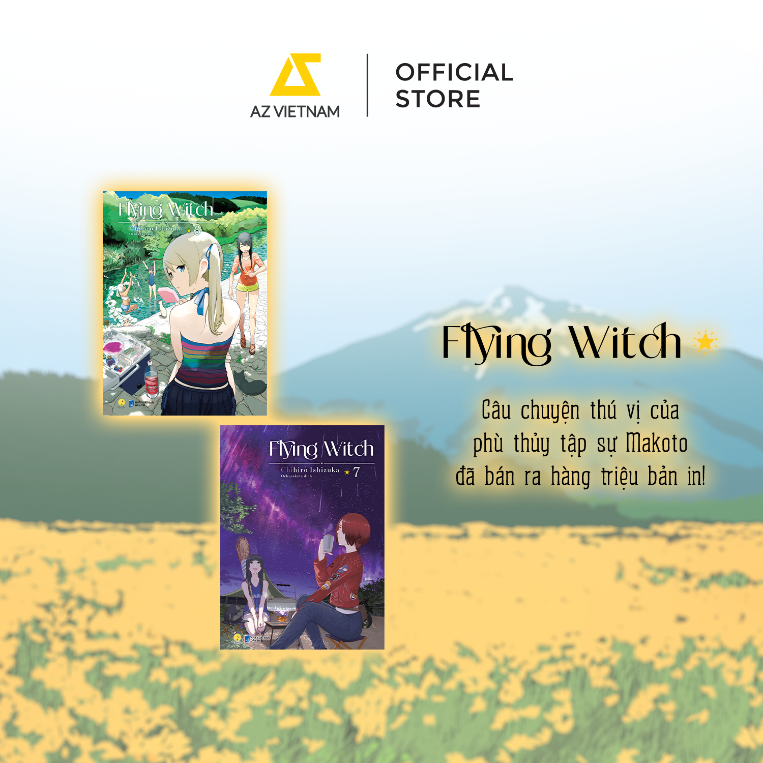  Sách - Combo Flying Witch (Tập 6+7) 
