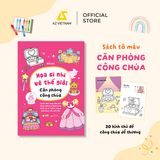  Sách Thiếu Nhi - Bộ Sách Tô Màu, Tập Vẽ Kèm Từ Vựng Song Ngữ Cho Bé Họa Sĩ Nhí Vẽ Thế Giới 