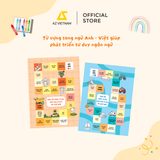  Sách Thiếu Nhi - Bộ Sách Tô Màu, Tập Vẽ Kèm Từ Vựng Song Ngữ Cho Bé Họa Sĩ Nhí Vẽ Thế Giới 
