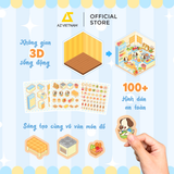 Sách Thiếu Nhi - Bộ 6 Cuốn Sách Sticker Sweet Home Trang Trí 3D 