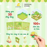  Sách Thiếu Nhi - Bộ 6 Cuốn Sách Sticker Sweet Home Trang Trí 3D 