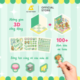  Sách Thiếu Nhi - Bộ 6 Cuốn Sách Sticker Sweet Home Trang Trí 3D 